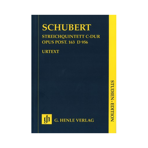 String Quintet in C Op. post 163 D 956 Urtext Edition by Egon Voss