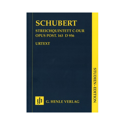 String Quintet in C, Op. Post 163, D 956 - Urtext Edition by Egon Voss