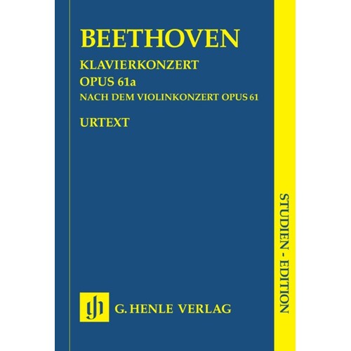 Piano Concerto Op 61A Study Score Book