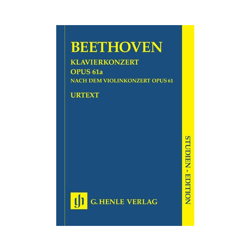 Piano Concerto Op 61a Study Score - Beethoven Edition