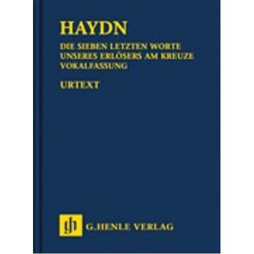 Seven Last Words Hob 20 No 2 Vocal Version Hb (Hardcover Book) Book