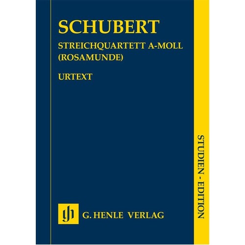 Schubert - String Quartet A Min Rosamunde Study Score Book