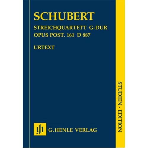 String Quartet G Op 161 Post D887 Study Score Book