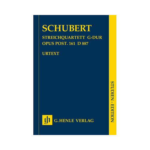 String Quartet G major Op. D887 Study Score Urtext Edition