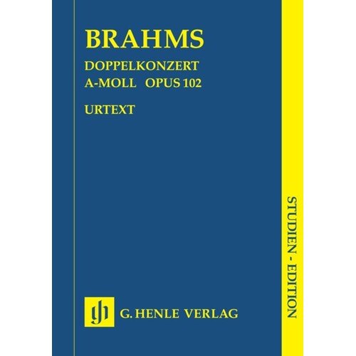 Double Concerto Op 102 A Min Violin Vc Orch (Music Score) Book