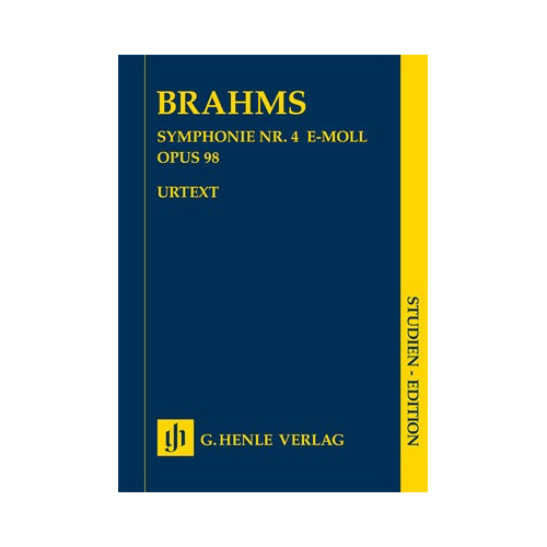 Brahms Symphony No 4 Op 98 Study Score