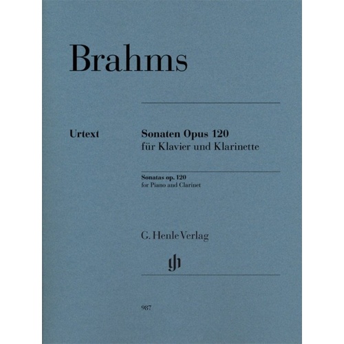 Brahms - Clarinet Sonatas Op. 120 for Clarinet and Piano