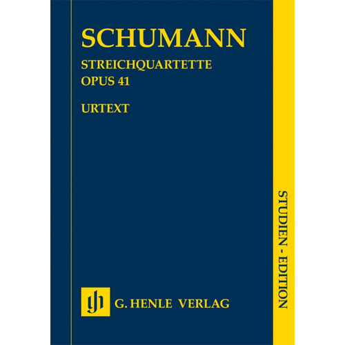 Schumann String Quartets Op 41 Study Score Henle HN9873