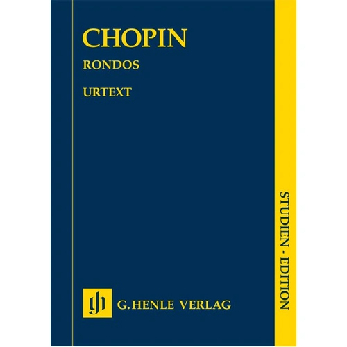 Chopin Rondos for Piano Study Score by G. Henle Verlag