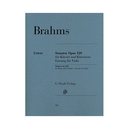 Brahms - Sonata Op. 120 No. 1 & 2 for Viola and Piano - Henle HN988