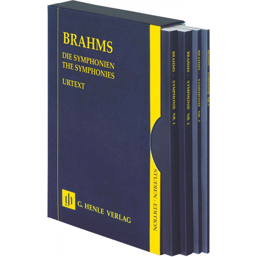 Brahms Symphony No. 1-4 Study Score 4 Volumes in Slipcase Henle HN9890