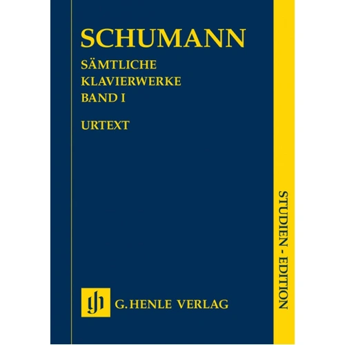 Complete Piano Works Volume 1 Study Score by Robert Schumann - Henle