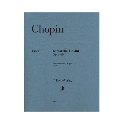 Barcarolle in F Sharp Minor Op 60 Piano Sheet Music