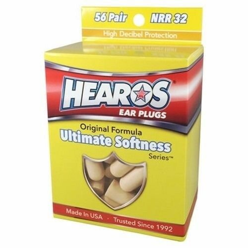 HEAROS Ultimate Softness Series Ear Plugs, 56 Pairs Foam, Noise Reduction