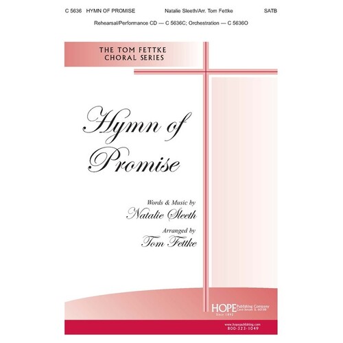 Hymn Of Promise SATB (Octavo) Book