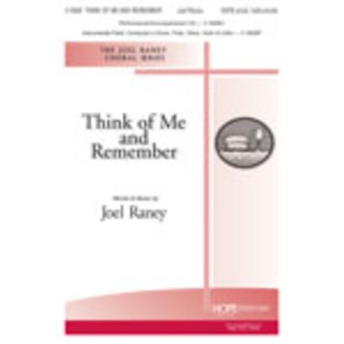 Think Of Me And Remember SATB (Octavo) Book