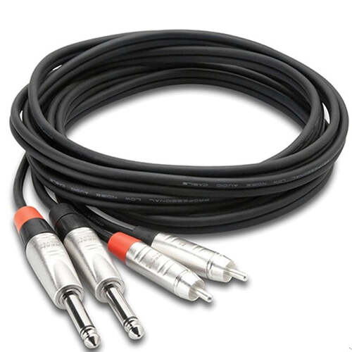 Hosa Pro Unbalanced Interconnect - REAN 1/4 in TS to RCA
