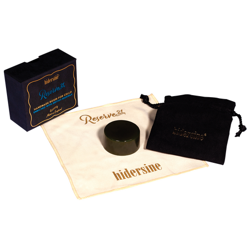 Hidersine Reserve21 Dark Cello Rosin 30g with Beeswax, High Grip, Artisanal Made in England, Suitable for Discerning Players