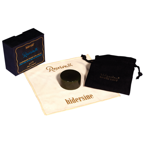 Hidersine Reserve21 Dark Cello Rosin 30g with British Beeswax in Velveteen Bag