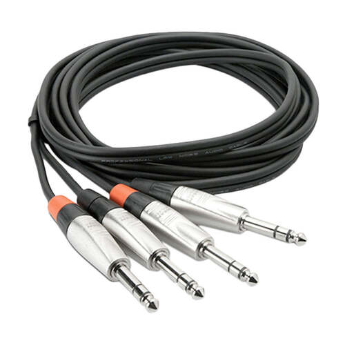 Hosa HSS-X2 Dual TRS to TRS Audio Cable