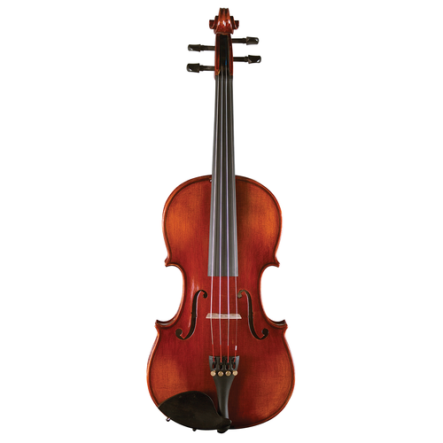 Hidersine Studenti 1/2 Violin Outfit with Case and Bow - Solid Spruce Top, Ebony Fingerboard, Ready to Play