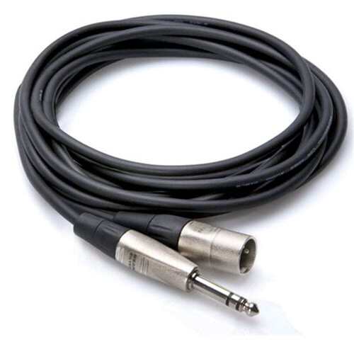 Hosa HSX-010 REAN 1/4" TRS to XLR(M) Pro Balanced Interconnect Cable 10ft