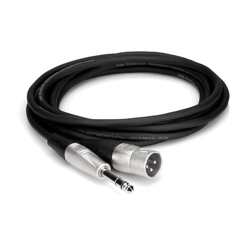 Hosa Pro Balanced Interconnect, REAN 1/4 in TRS to XLR3M, 30 ft