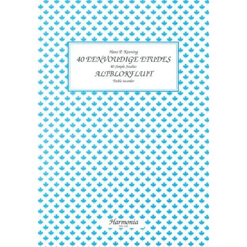 Keuning - 40 Simple Studies Recorder (Softcover Book)