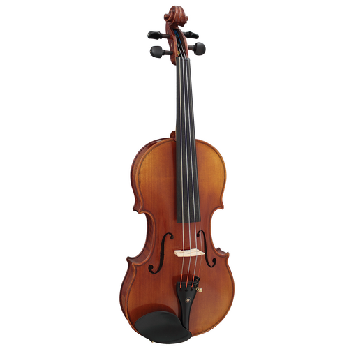 Hidersine WV50 4/4 Violin Outfit with Setup, Solid Carved Spruce & Flame Maple, Ebony Fingerboard, Antiqued Varnish, Lightweight Case, Octagonal Bow