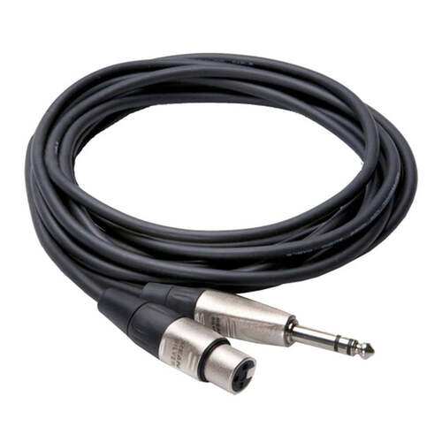 Hosa Pro Balanced Interconnect - REAN XLR3F to 1/4 in TRS