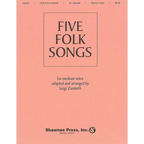 Five Folk Songs Med Voice 1Book