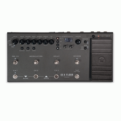 Blackstar ID:X Floor 3 Multi FX Pedal with 12 Amp Models, 35+ Effects, OLED Display, MIDI IN/THRU, USB-C, Expression Pedal, Effects Loop