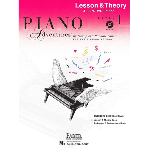 Piano Adventures All In Two 1 Lesson Theory Book/CD