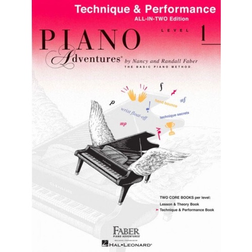 Piano Adventures All In Two 1 Technique Performance Book