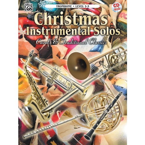Christmas Solos Trad. Carols Trombone Book/CD