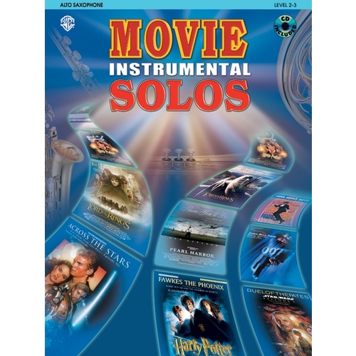 Movie Inst Solos Alto Sax Book/CD