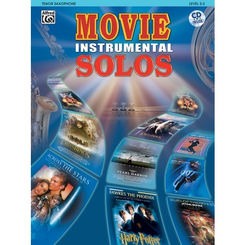 Movie Inst Solos Tenor Sax Book/CD