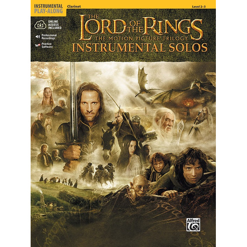 Lord of the Rings Instrumental Solos for Clarinet Bk/CD