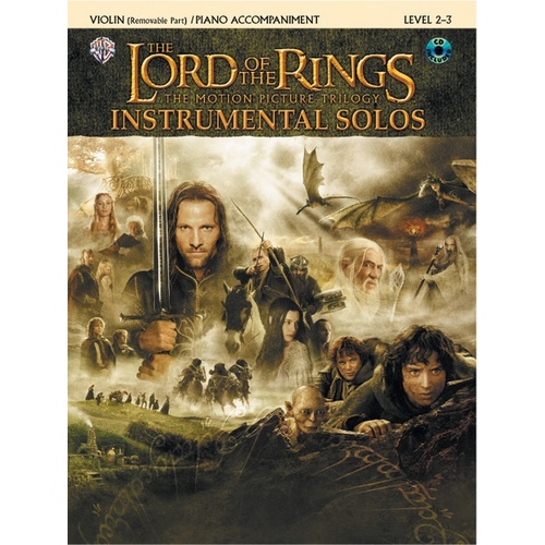 Lord Of The Rings Inst Solos Violin Book/CD