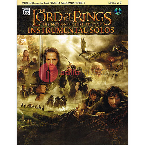 Lord of the Rings Instrumental Solos Violin Book/CD by Howard Shore - Alfred Music