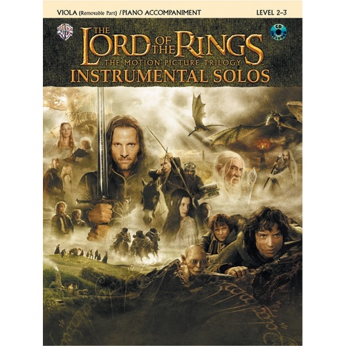 Lord Of The Rings Inst Solos Viola Book/CD
