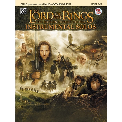 Lord Of The Rings Inst Solos Cello Book/CD