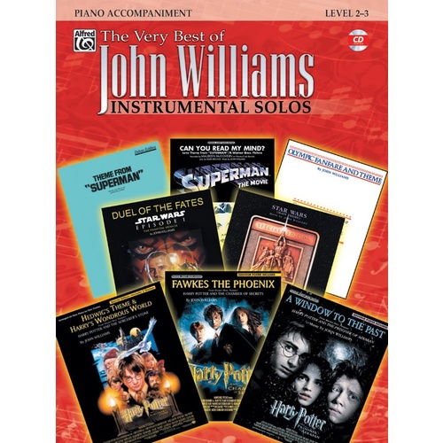 Very Best of John Williams Piano Accompaniment Book and CD