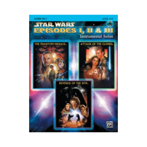 Star Wars Episodes 1-3 Instrumental Solos for French Horn Book/CD