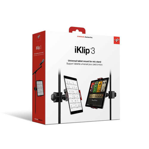 IK Multimedia Iklip 3 Universal stand mount for tablets and iPad