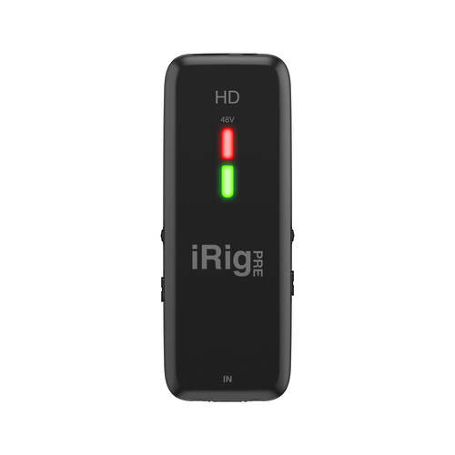 IK Multimedia iRig Pre HD high definition microphone interface with studio quality preamp