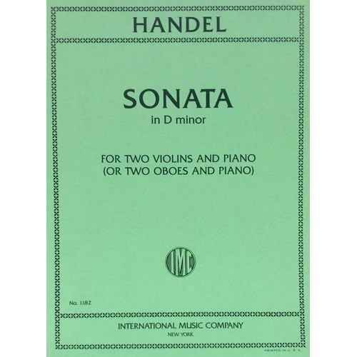 Sonata in D Minor for Two Violins and Piano by George Frideric Handel