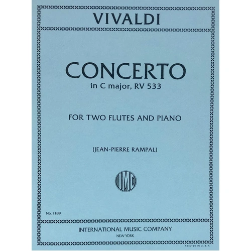 Concerto in C Major, RV 533 for Flute Duet, Edited by Jean-Pierre Rampal