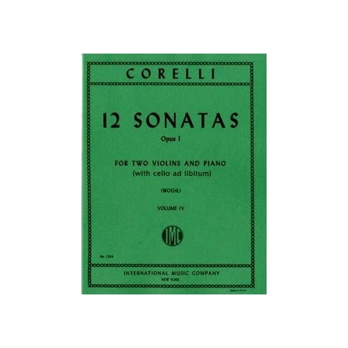 Corelli 12 Sonatas Op. 1 BK 4 for Violin and Piano POD