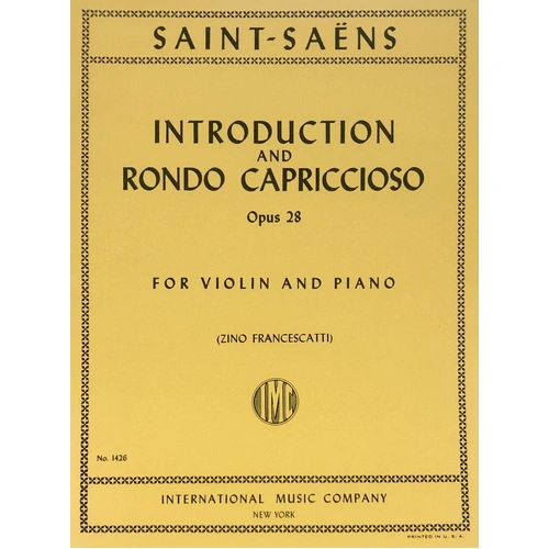 Introduction and Rondo Capriccioso Op. 28 for Violin and Piano